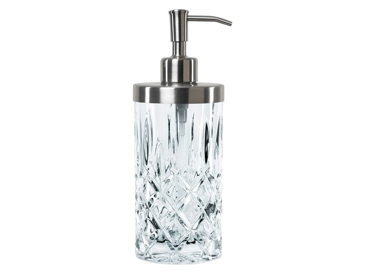 Dozownik do mydła ze szkła kryształowego Nachtmann Noblesse, 375 ml Szkło Dozowniki Metal Stal Kolor Przezroczysty