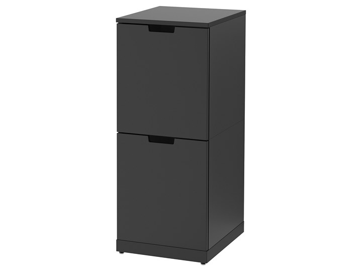 NORDLI Komoda, 2 szuflady Szerokość 40 cm Wysokość 99 cm Szerokość 99 cm Z szufladami Głębokość 47 cm Kolor Czarny Pomieszczenie Sypialnia
