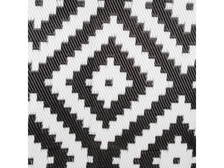 Bo-Camp Dywan na zewnątrz Chill mat Lewisham M, 2x1,8 m, czarno-biały Prostokątny Dywaniki Syntetyk 180x200 cm Dywany Pomieszczenie Balkon i taras