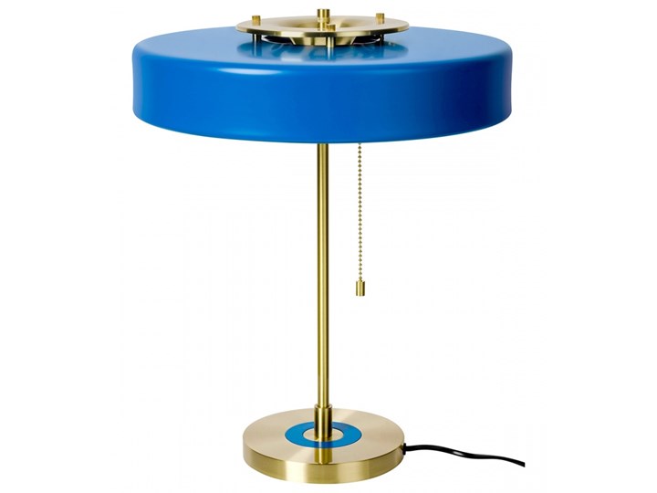 Lampa biurkowa ARTE niebieska aluminium szkło kod: MT21409-3-350.BLUE Wysokość 42 cm Lampa z kloszem Styl Nowoczesny