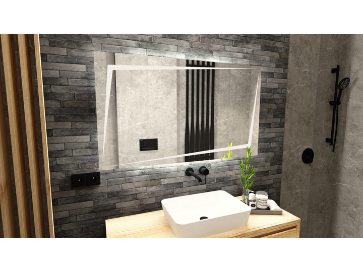 Lustro LED - "Malachit" Styl Nowoczesny Kategoria Lustra