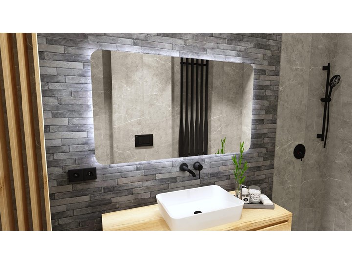 Lustro LED -"Padparadsza" Styl Nowoczesny Kategoria Lustra