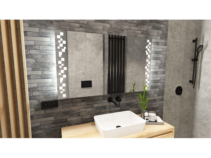 Lustro LED - "Topaz" Styl Nowoczesny Kategoria Lustra