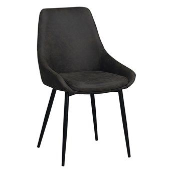 Krzesło Sierra 49x85 cm ciemnoszare mikrofibra
