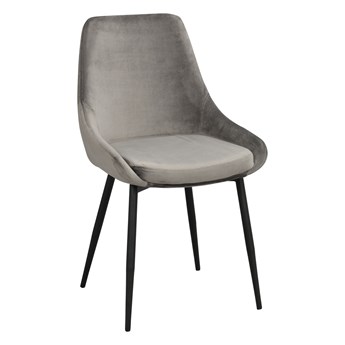 Krzesło Sierra 49x85 cm szare aksamit