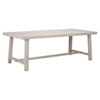Stół 6-osobowy klasyczny drewniany - dąb bielony 220x95 cm