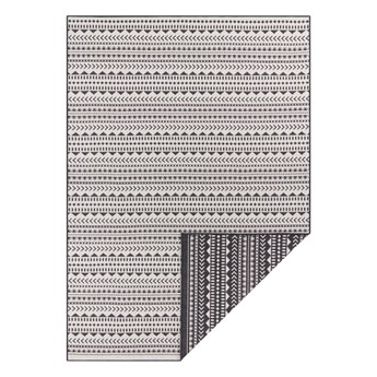 Czarno-biały dywan odpowiedni na zewnątrz Ragami Kahira, 120x170 cm