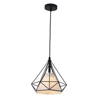 NOLA lampa wisząca 1 x 40W E27 ażurowy klosz czarna nowoczesna minimalistyczna design metalowa Light Prestige LP-076/1P BK