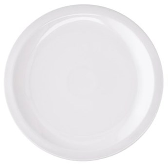 Talerz płytki obiadowy DUKA ASPEN 26 cm biały porcelana