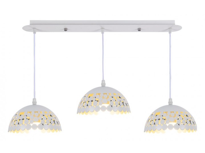 Lampa wisząca LISA WHITE 3xE27 ML6139 MiLAGRO ML6139 Metal Lampa inspirowana Lampa z kloszem Kolor Biały