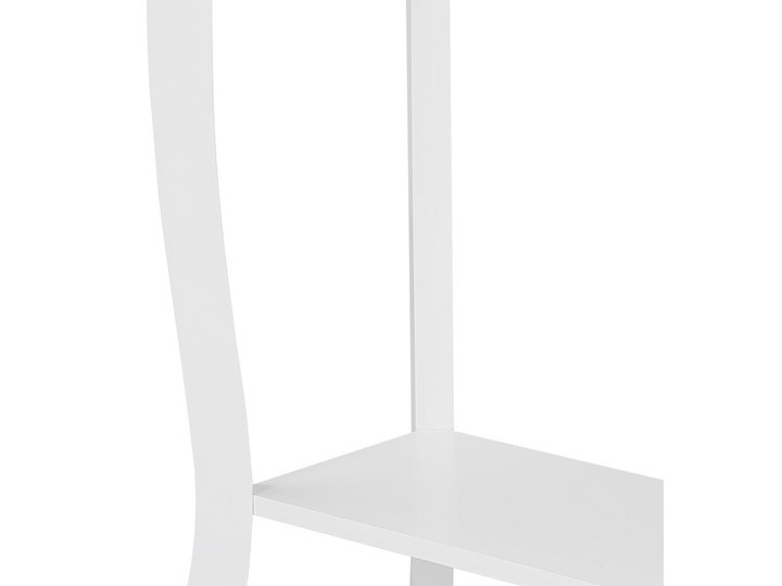 Beliani Konsola stolik z półką biały 100 x 30 cm styl prowansalski salon przedpokój sypialnia Pomieszczenie Garderoba Głębokość 31 cm Szerokość 100 cm Płyta MDF Styl Glamour