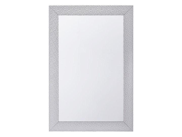 Lustro ścienne wiszące srebrne 61 x 91 cm łazienka sypialnia toaletka Prostokątne Styl Klasyczny