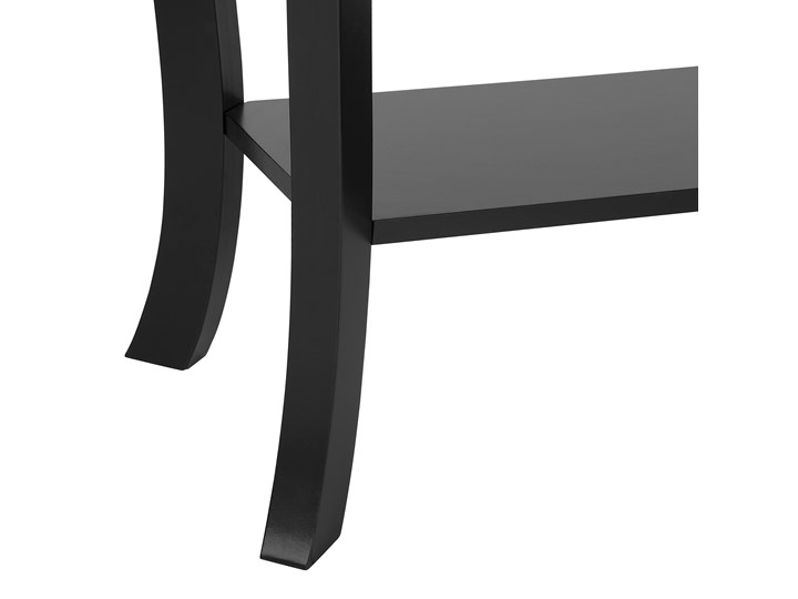 Beliani Konsola stolik z półką czarny 100 x 30 cm styl prowansalski salon przedpokój sypialnia Szerokość 100 cm Rodzaj nóg Nogi gięte i profilowane Płyta MDF Styl Vintage
