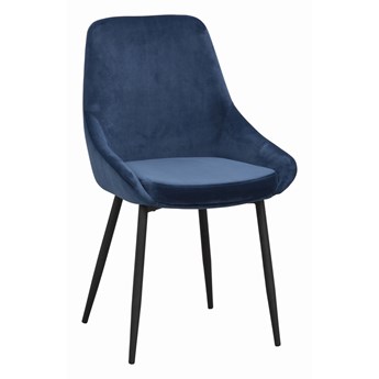 Krzesło Sierra 49x85 cm ciemnoniebieskie aksamit