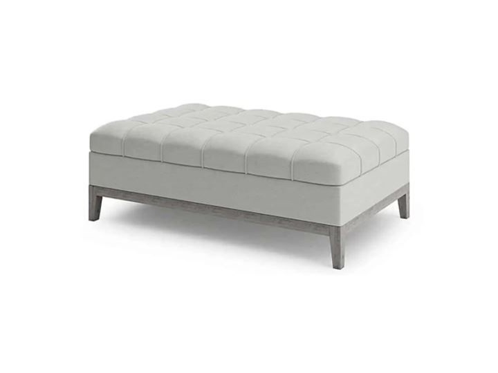 ŁAWECZKA NA NÓŻKACH PIKOWANA CONRADO 120X75X40CM Materiał obicia Tkanina Kategoria Ławki do salonu
