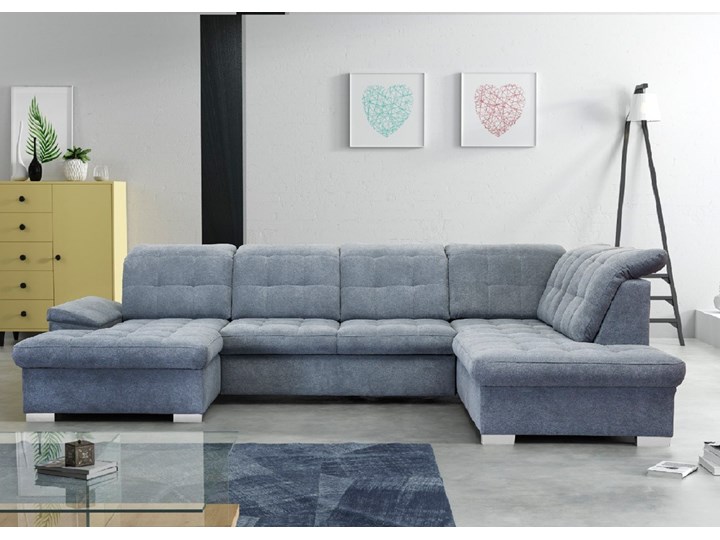 Narożnik Nicolas U XXL do salonu Głębokość 212 cm Szerokość 330 cm W kształcie litery U Wysokość 108 cm Styl Nowoczesny