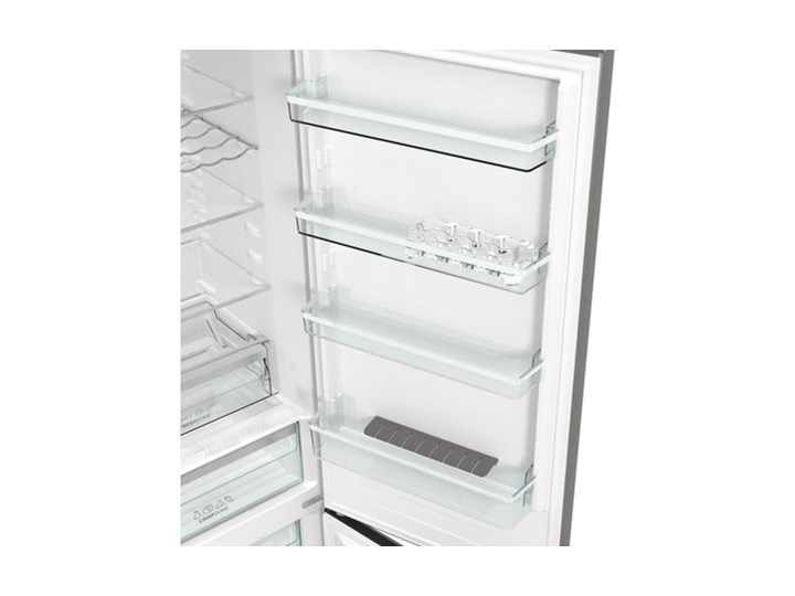 GORENJE NRK6202AXL4 NoFrost Srebrna Dwudrzwiowe Szerokość 60 cm Wysokość 200 cm Jednodrzwiowe Położenie zamrażalnika Na dole