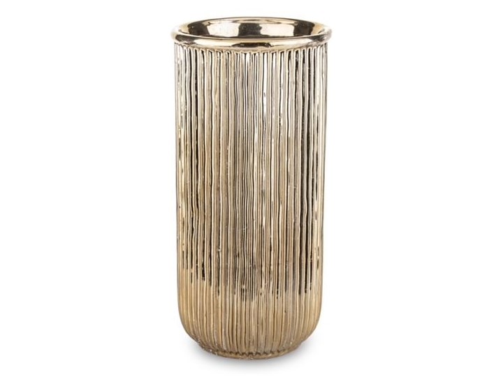 DONICZKA CERAMICZNA ZŁOTA WALEC WYBIERZ ROZMIAR ALMI 40x19x19 Osłonka na doniczkę Ceramika Kolor Złoty Doniczka na kwiaty Kategoria Doniczki i kwietniki