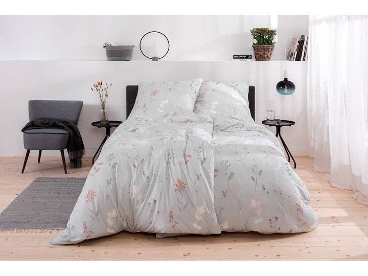 Komplet pościeli Jersey Estella Noam Bleu 200x220 cm 135x200 cm 155x200 cm Pomieszczenie Pościel do sypialni Bawełna Wzór Geometryczny
