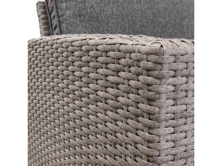 ELEGANCKI ZESTAW MEBLI OGRODOWYCH Stal Rattan Technorattan Zestawy wypoczynkowe Styl Nowoczesny