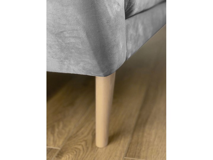 Skandynawska trzyosobowa sofa na wysokich nóżkach PIRS 3 ciemnoniebieska Szerokość 180 cm Głębokość 74 cm Materiał obicia Tkanina