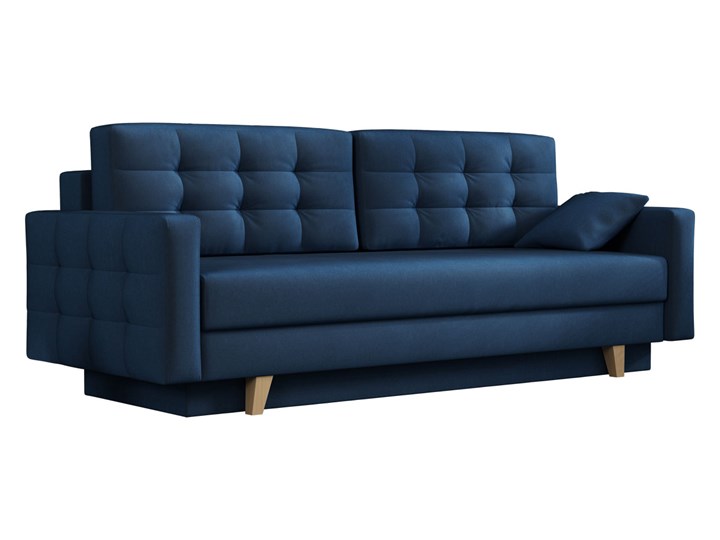Kanapa rozkładana w stylu skandynawskim - ITALIA granatowy Głębokość 145 cm Materiał obicia Tkanina Głębokość 100 cm Szerokość 226 cm Pomieszczenie Salon
