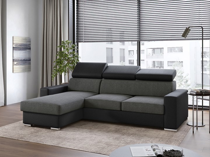 Rozkładany narożnik FOX z funkcją spania i regulowanymi zagłówkami Szerokość 242 cm Wysokość 42 cm Typ Gładkie