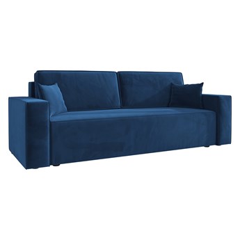 Sofa KLARA rozkładana z pojemnikiem na pościel w kolorze granatowym