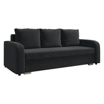 Sofa LENA z funkcją spania i pojemnikiem na pościel w kolorze grafitowym