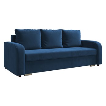 Sofa LENA z funkcją spania i pojemnikiem na pościel w kolorze granatowym