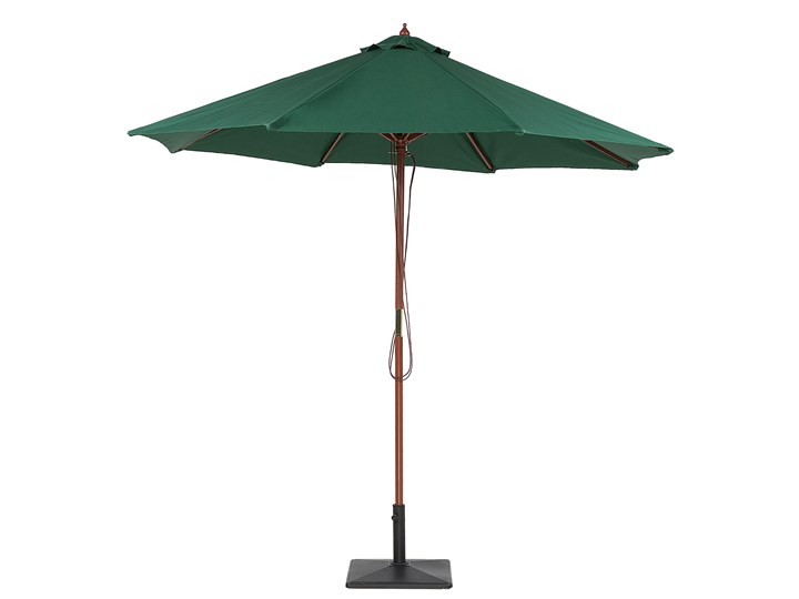 Parasol ogrodowy zielony składany duży 270 x 254 cm Parasole Kategoria Parasole ogrodowe