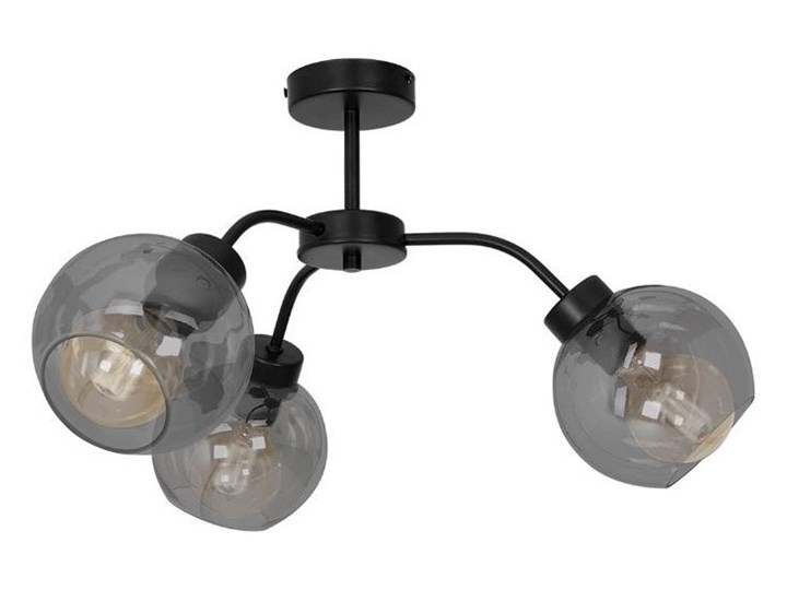 Żyrandol natynkowy SOFIA 3xE27/60W/230V czarny Szkło Metal Kategoria Lampy wiszące