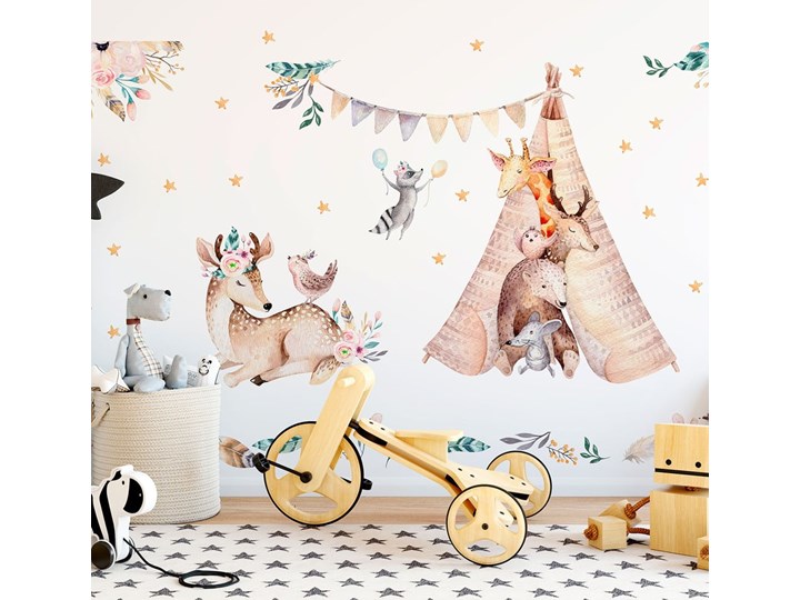 Dziecięce naklejki ścienne Ambiance Rabbits Woodland Girlanda Kategoria Pozostałe dekoracje pokoju dziecka