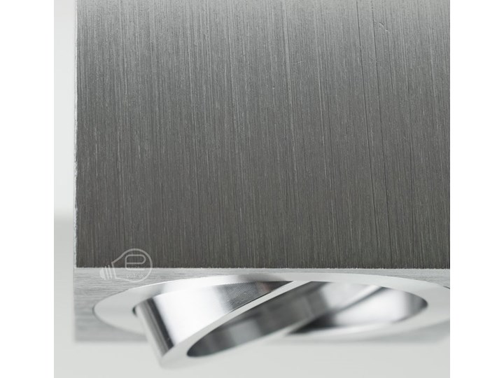 Punktowa oprawa sufitowa natynkowa regulowana PALDA GU10 kwadratowa, aluminium, srebrny szlif IP20 EDO777341 EDO Kwadratowe Oprawa stropowa Kategoria Oprawy oświetleniowe