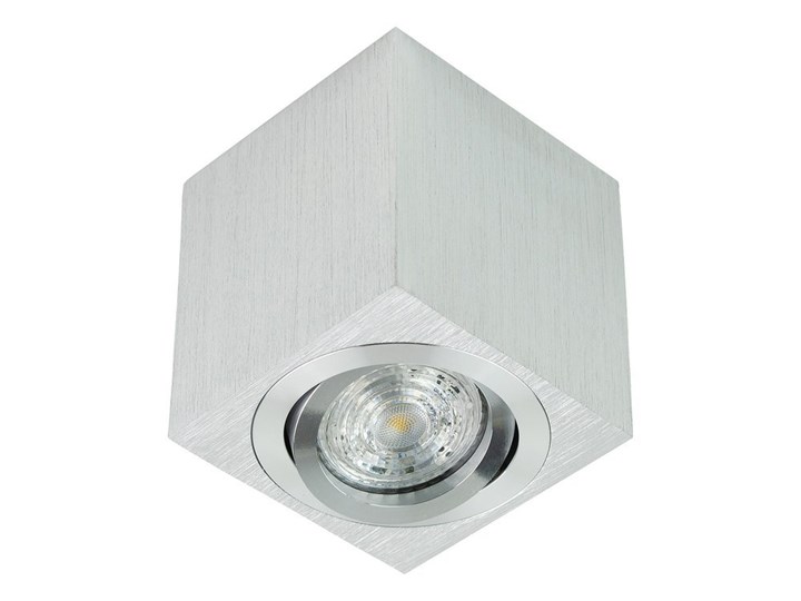 Punktowa oprawa sufitowa natynkowa regulowana PALDA GU10 kwadratowa, aluminium, srebrny szlif IP20 EDO777341 EDO Oprawa stropowa Kwadratowe Kategoria Oprawy oświetleniowe