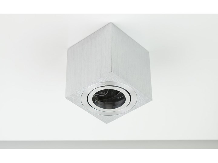 Punktowa oprawa sufitowa natynkowa regulowana PALDA GU10 kwadratowa, aluminium, srebrny szlif IP20 EDO777341 EDO Oprawa stropowa Kwadratowe Kategoria Oprawy oświetleniowe