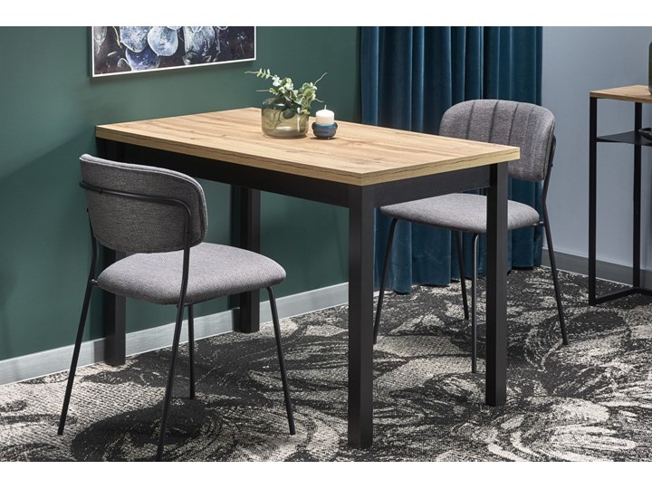 Nierozkładany stół w stylu industrialnym Cobalt Drewno Wysokość 120 cm Wysokość 77 cm Długość 120 cm Metal Szerokość 120 cm Kategoria Stoły kuchenne Rozkładanie
