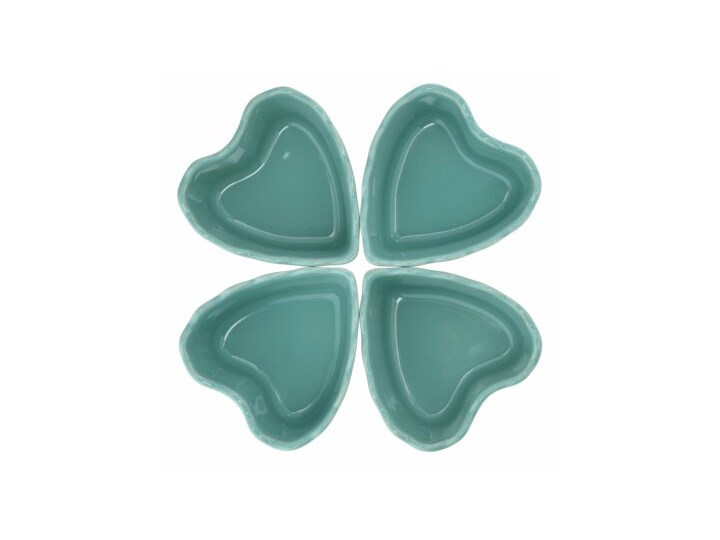 Forma do pieczenia serce DUKA GRESTEL 18 cm zielona ceramika Kolor Zielony Kategoria Formy i foremki