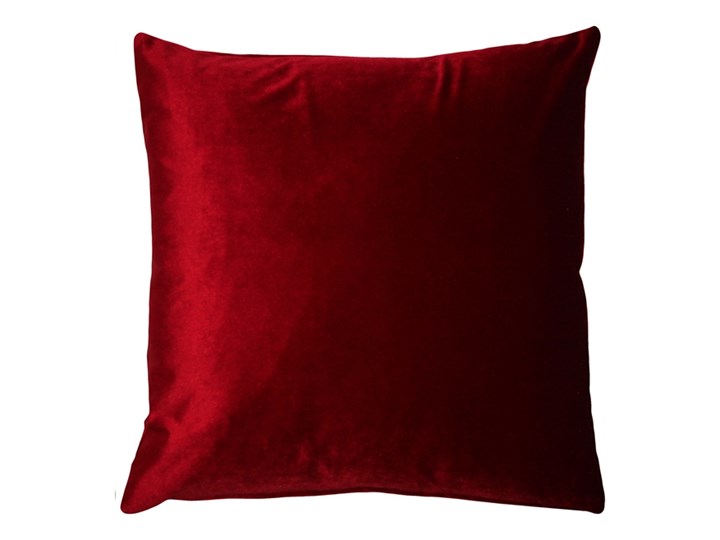 Poduszka VELVET - Bordowy Kategoria Poduszki i poszewki dekoracyjne 45x45 cm Poduszka dekoracyjna Aksamit Poszewka dekoracyjna Welur Kolor Czerwony