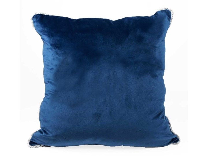 Poduszka VELVET - Granat Poszewka dekoracyjna Aksamit Kategoria Poduszki i poszewki dekoracyjne 45x45 cm Welur Poduszka dekoracyjna Kolor Granatowy