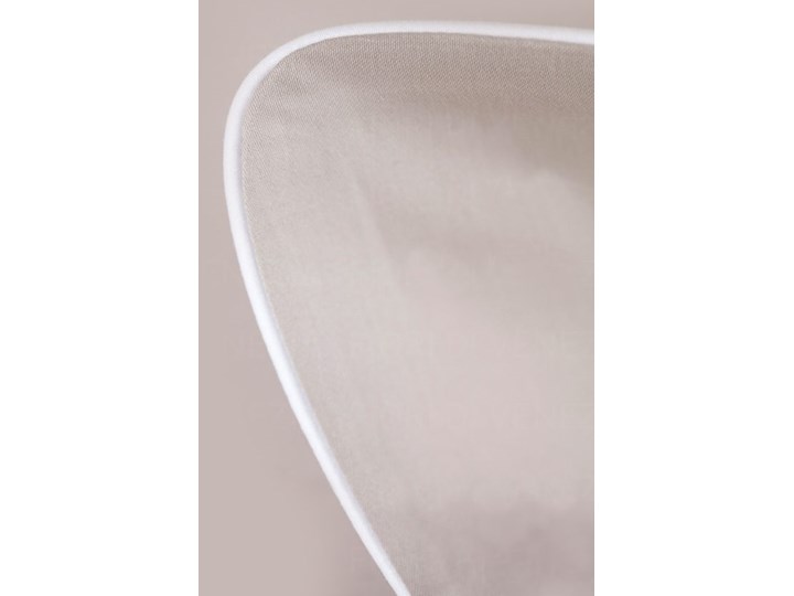 Pościel satynowa SAN ANTONIO - latte macchiato beż z białą lamówką - 140 x 200 Komplet pościeli Bawełna 140x200 cm Kolor Beżowy Satyna Kolor Biały