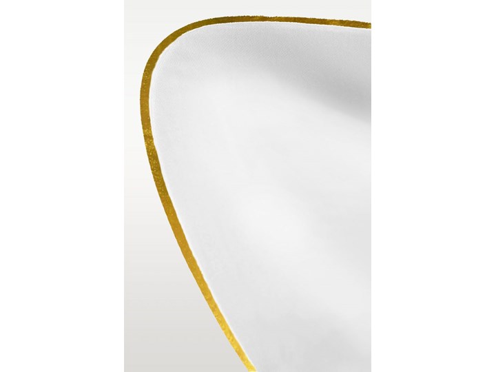 Pościel satynowa SAN ANTONIO - biała ze złotą lamówką - 180 x 200 180x200 cm Komplet pościeli Bawełna Pomieszczenie Pościel do sypialni Satyna Kolor Biały