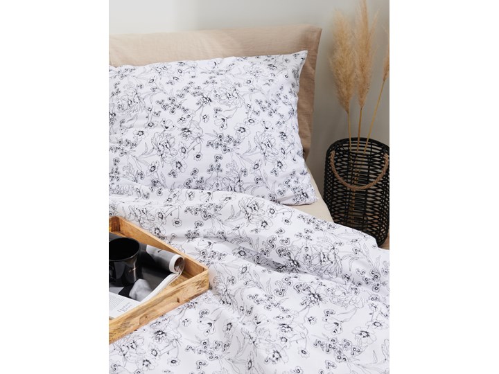 Sinsay - Komplet bawełnianej pościeli - Biały 200x220 cm Bawełna Komplet pościeli Kategoria Komplety pościeli