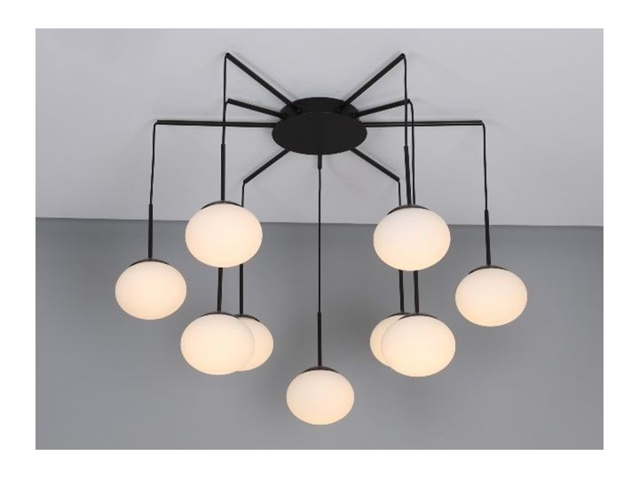 MCODO :: Klimatyczna lampa led Adele o mocy 40W z ciepłą barwą 3000K Szkło Lampa z kloszem Kategoria Lampy wiszące