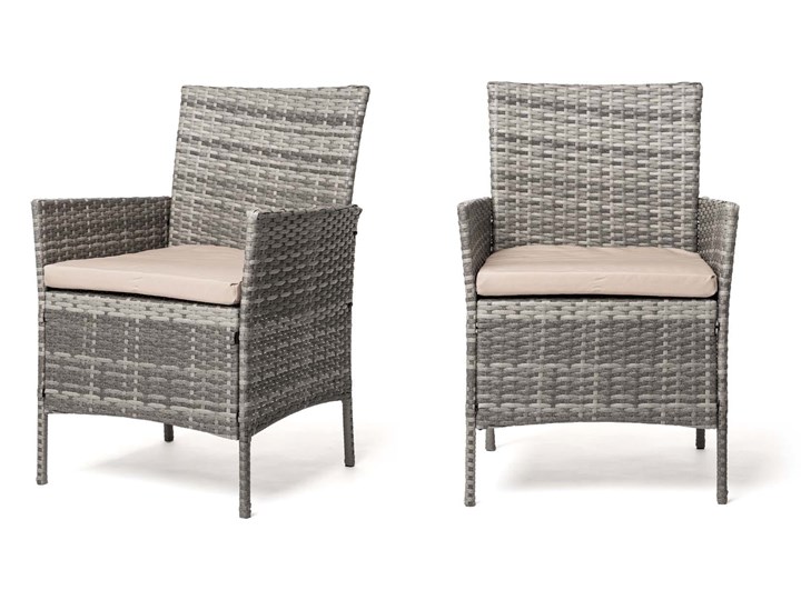 MEBLE OGRODOWE Z TECHNORATTANU DLA 8 OSÓB - P50406x2 - SZARY Stoły z krzesłami Zawartość zestawu Sofa Zestawy wypoczynkowe Liczba miejsc Ośmioosobowy