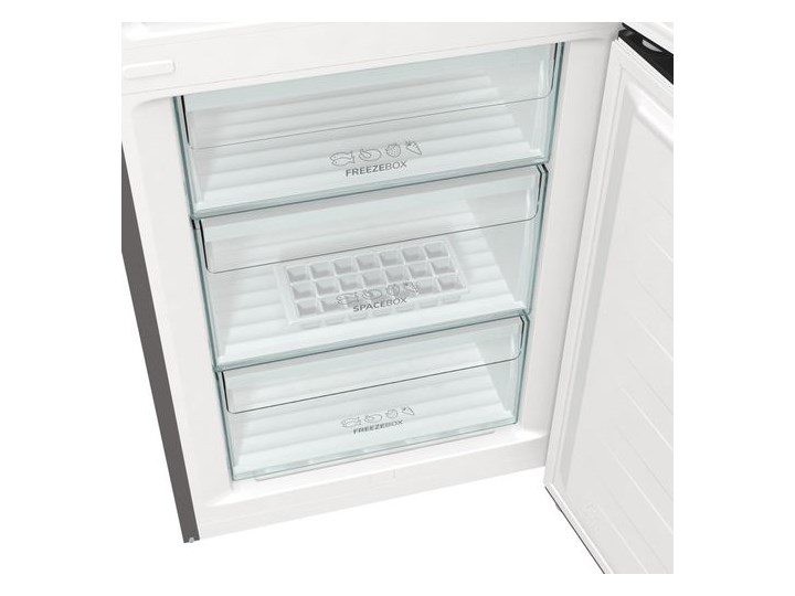 GORENJE NRK6202AXL4 NoFrost Srebrna Szerokość 60 cm Wysokość 200 cm Kategoria Lodówki Dwudrzwiowe Jednodrzwiowe Kolor Srebrny