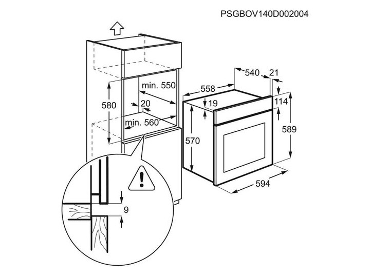 Духовой шкаф electrolux ezf5c50z