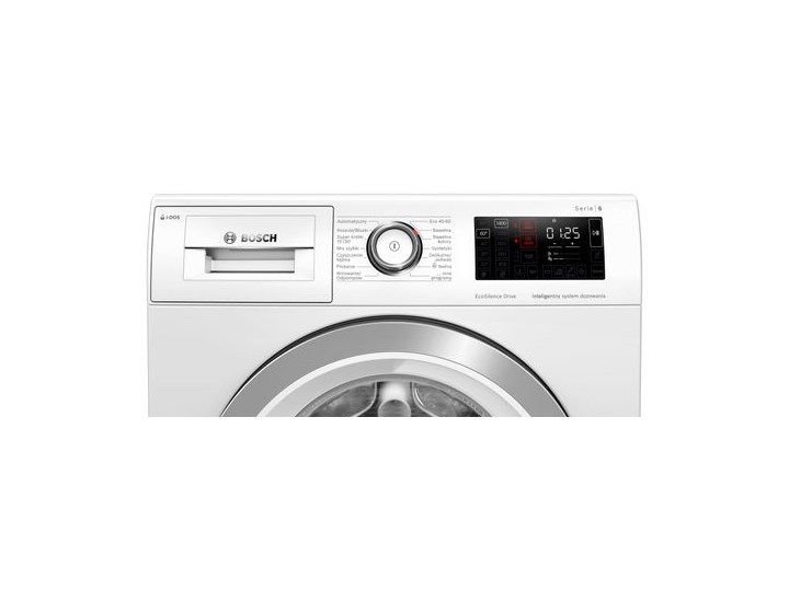 BOSCH i-Dos WAU28PK0PL Głębokość 59 cm Szerokość 59,8 cm Wysokość 84,5 cm Kategoria Pralki