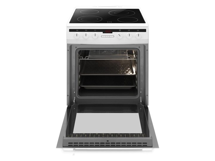 AMICA 618CE3.332HTaQ (W) Szerokość 60 cm Rodzaj płyty grzewczej Ceramiczna