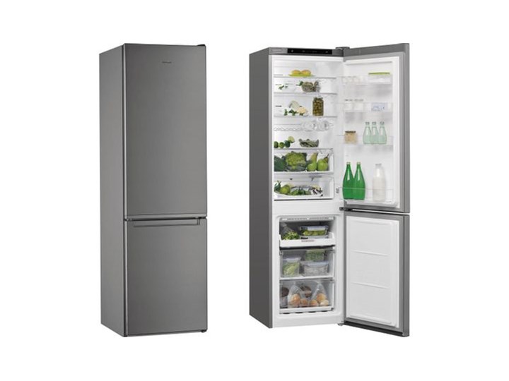 WHIRLPOOL W7 921I OX NoFrost Srebrna Wysokość 201 cm Jednodrzwiowe Szerokość 59,6 cm Szerokość 55 cm Dwudrzwiowe Wysokość 200 cm Kategoria Lodówki